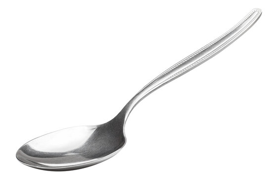 Silver or steel spoon cut out