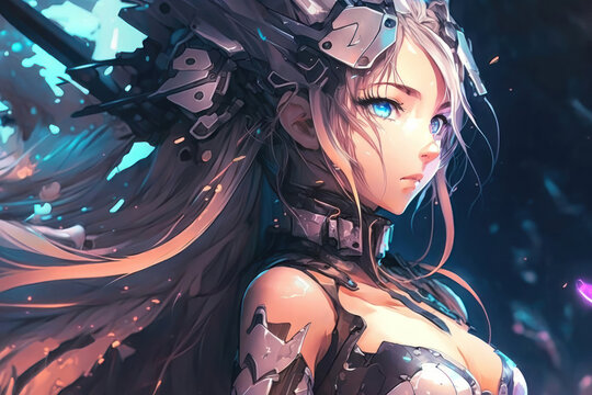 Anime wallpapers. AI generated