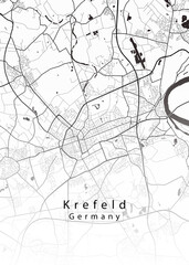 Krefeld Germany City Map