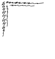 Fototapeta premium simple doodle corner