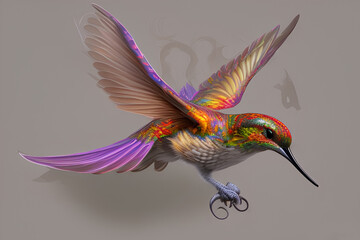 Fototapeta premium Hummingbird Art