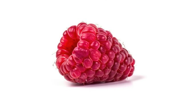 Tayberry fruit isolated on white background created with generative AI technology
