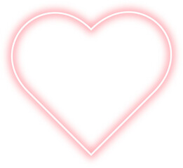 pink neon heart