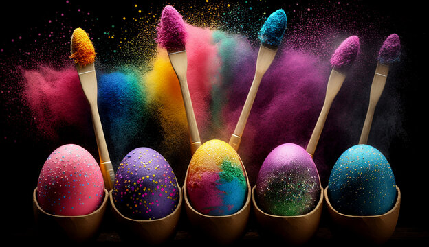 Easter Eggs painting.