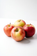 Apple pictures showcase the vibrant and juicy fruit of the Malus genus, typically featuring shades of red, green, and yellow.