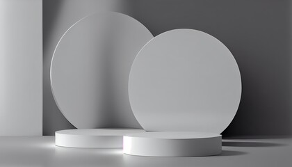 Modern Minimalist Podium - Elevate Your Product Showcase 