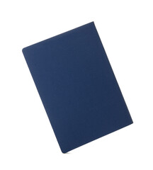 Ukrainian passport on white background, back view