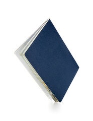 Ukrainian passport on white background