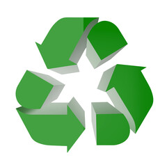 Obraz premium green recycle symbol