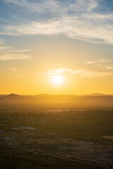 Obraz premium sunset over the city