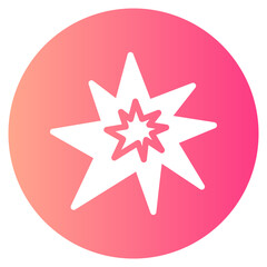 explosion gradient icon