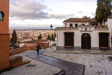 Realejo San Matias, the historic neighbourhood beneath the Alhambra palace, granada, Spain