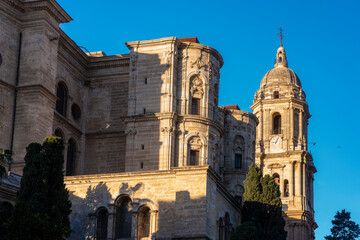 Fototapeta na wymiar Cathedral of Malaga, Catedral de la Encarnación de Málaga
