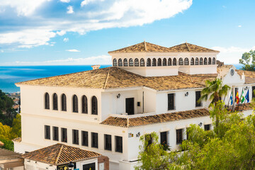 Fototapeta premium Old white village of Mijas in Malaga province