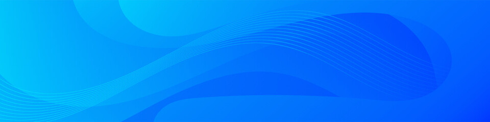 Abstract Blue Liquid Banner Template. Modern background design. gradient color. Dynamic Waves. Fluid shapes composition. Fit for banners, wallpapers,