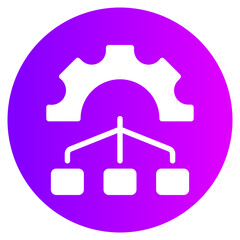 network gradient icon