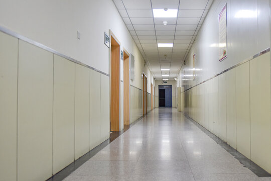 At Night, The Quiet Hospital Corridor