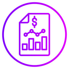diagram gradient icon