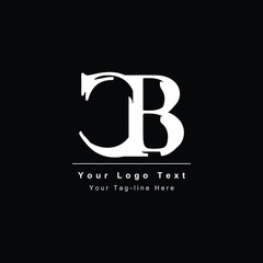 CB or BC design logo initial symbol business