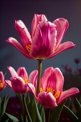 Obraz na płótnie Canvas Pink Tulips