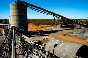 Mining Process Plant in the Field