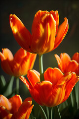 Red and Yellow Tulips