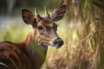 Fototapeta premium a deer. Generative AI