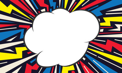 Obraz premium Comic book explosion background. - Vector.