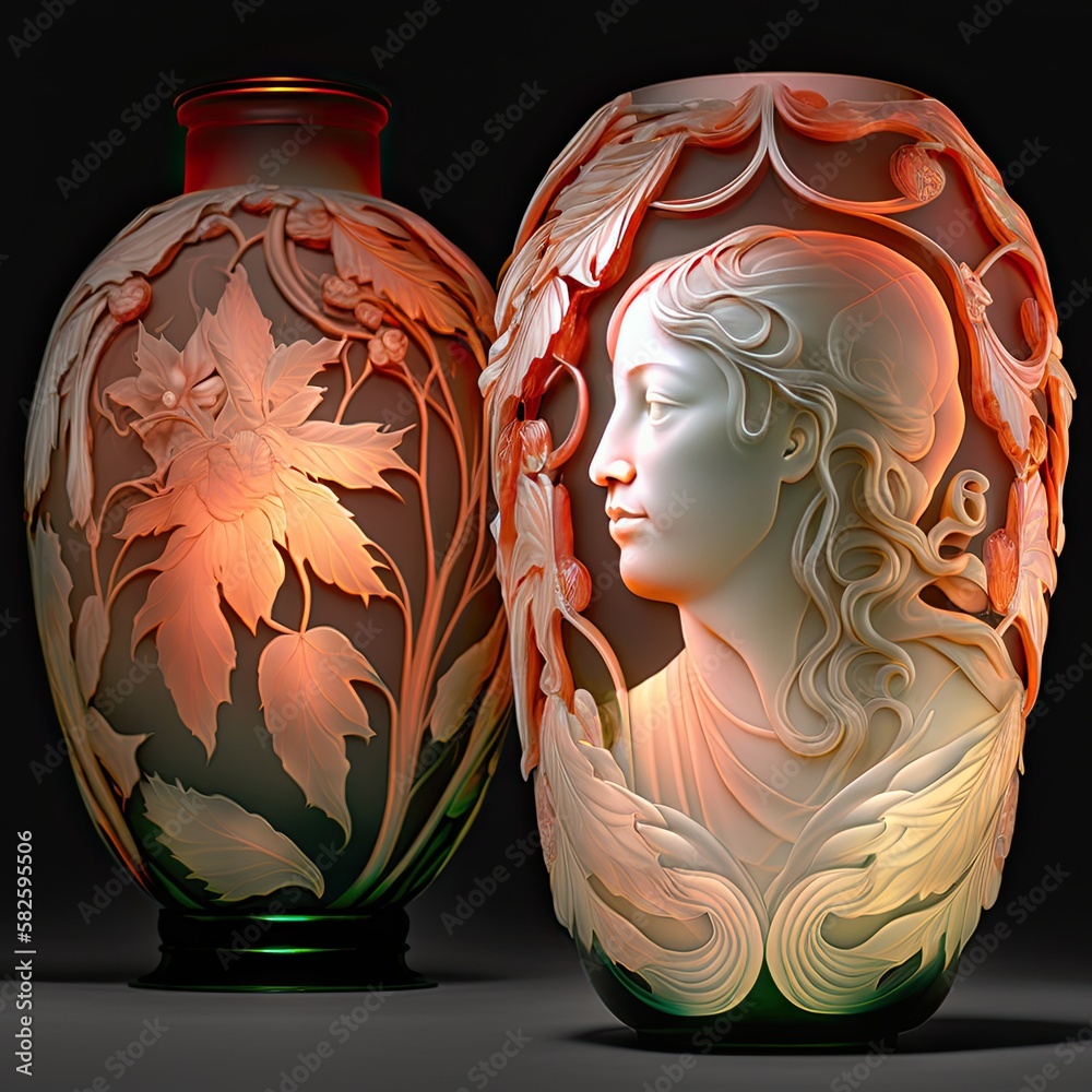 Wall mural Cameo_Glass