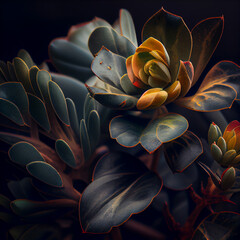 natures floral backdrop in vibrant multi colors ,generative AI