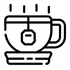 Obraz premium beverage tea icon