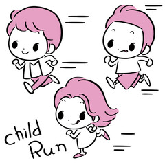 元気に走る子供達