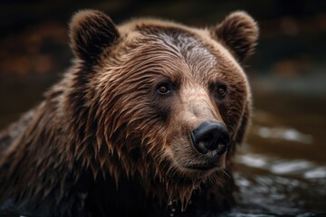 Obraz na płótnie Canvas Totem Bear. Generative AI