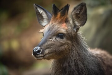 The Chinese goral (Naemorhedus griseus), commonly known as the grey long tailed goral, is a goral species native to the hilly regions of Myanmar, China, India, and Thailand. Generative AI