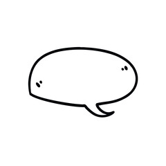 Vector Illustration of Hand drawn Bubble Chat in Doodle art style