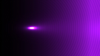 Abstract technology futuristic concept lines circle dynamic particle pattern on dark background.