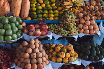 rural market of natural and organic fruits