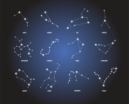 set of zodiac constellations