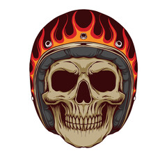 skull with helmet motorgang