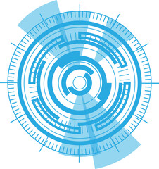 hi-tech circle digital technology