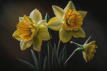 Fototapeta premium yellow iris flower