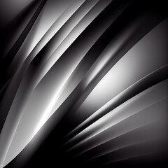 Obraz premium black and white, abstract background design, gradient, blur, modern, Generative AI
