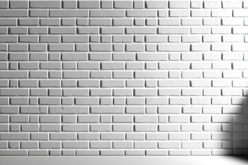 White brick wall background. Generative AI