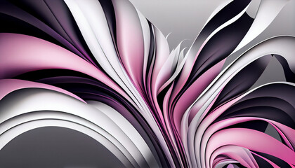 pink and grey, abstract organic background wallpaper design, Generative AI
