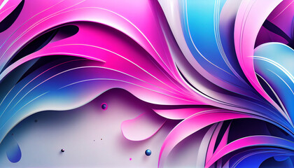 pink and blue, abstract organic background wallpaper design, Generative AI