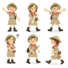 探検隊の子どもたちセット１