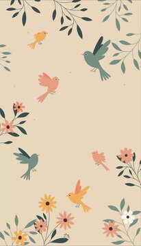 Happy Spring Day Vertical Animation