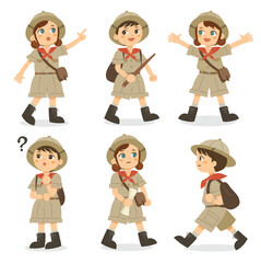 探検隊の子どもたちセット２