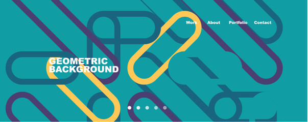 Trendy color overlapping lines abstract background. Vector Illustration For Wallpaper, Banner, Background, Card, Book Illustration, landing page