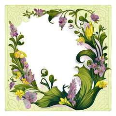 Springtime Brocade Boarder, AI Generated 